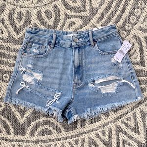 NWT PacSun High Rise Festival denim shorts